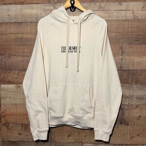 Taylor Swift The Eras Tour Hoodie Cream size Medium Unisex Oversized Swiftie